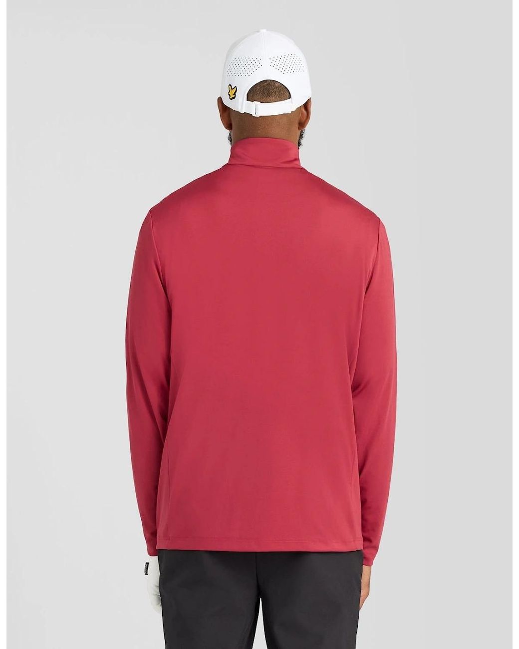 Lyle & Scott Red Performance 1/4 Zip Midlayer for men