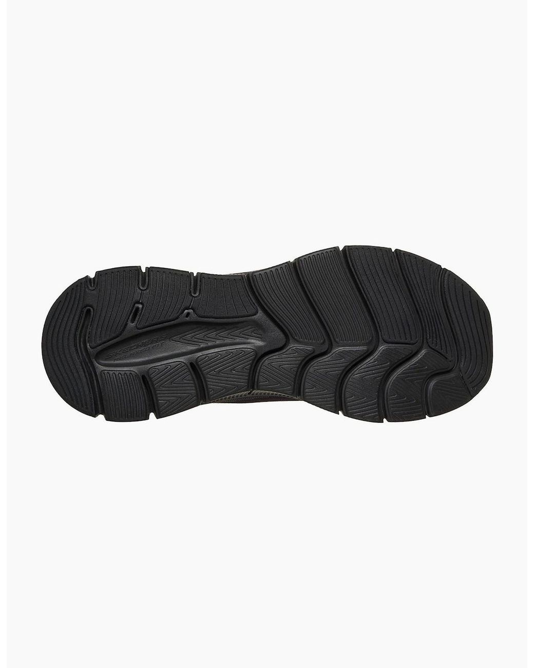 Skechers Black Relaxed Fit Flex Zayder Textile Mesh/Synthetic Trainers for men