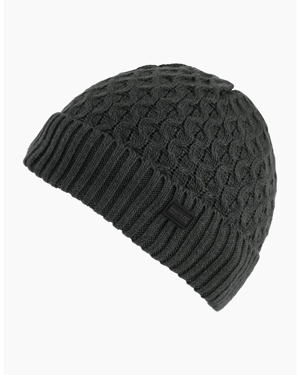 Regatta Black Harrell Beanie for men