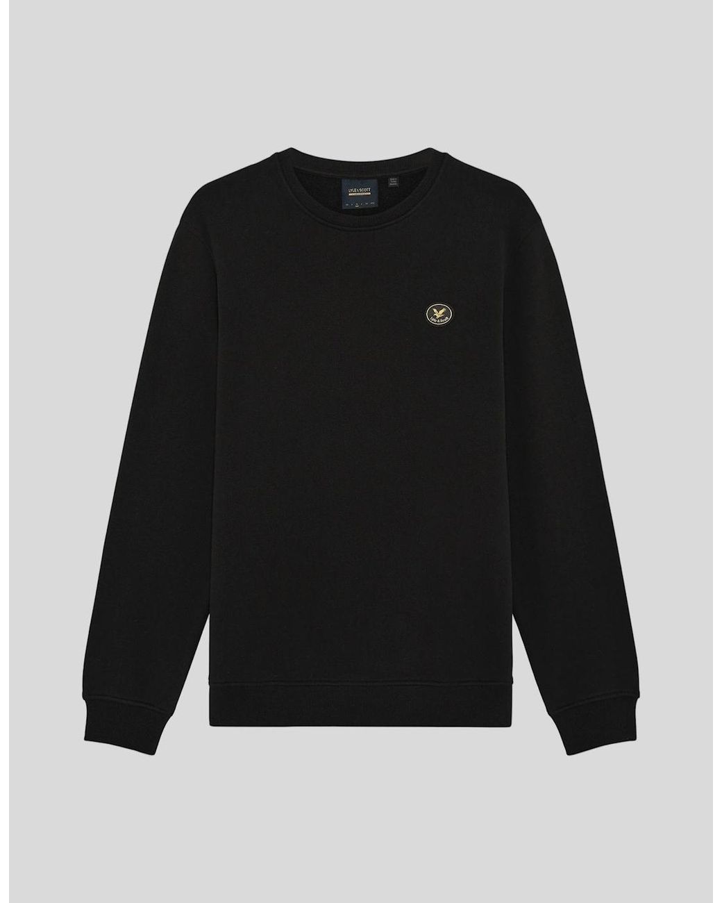 Lyle & Scott Black Archive Crew Neck Sweatshirt for men