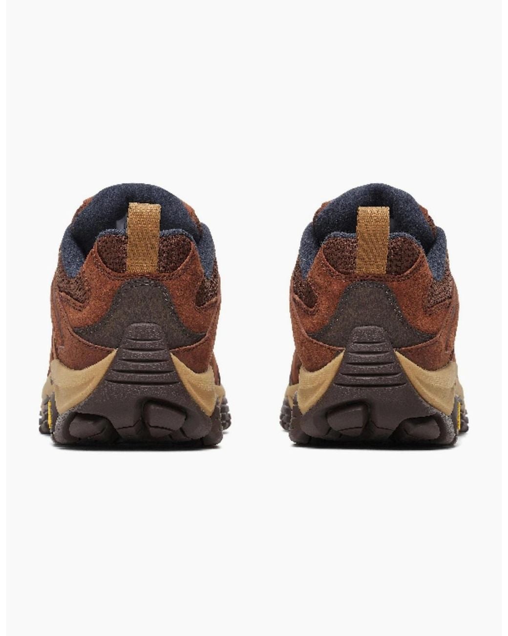 Merrell Brown Moab 3 Suede Umber Hiking Shoes for men