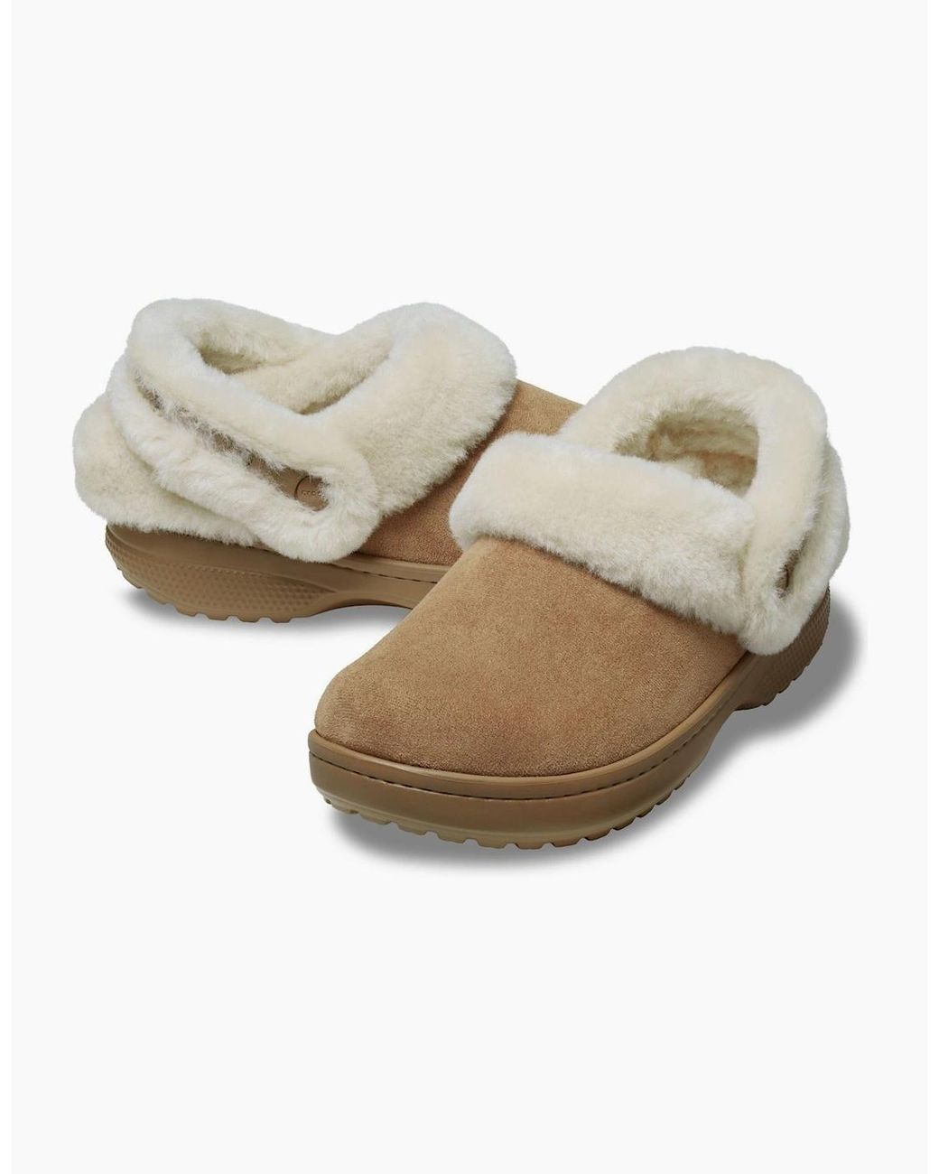 CROCSTM Brown Unfurgettable Vegan Suede Polyester Sepia Clogs