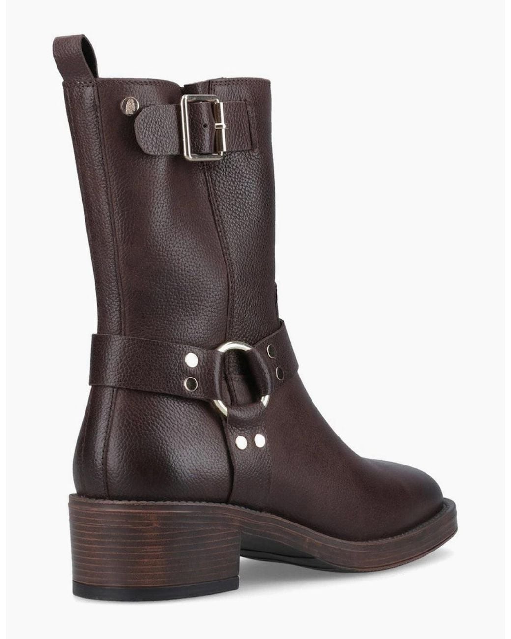 Hush Puppies Brown Althea Buckle Boot Ankle Boots