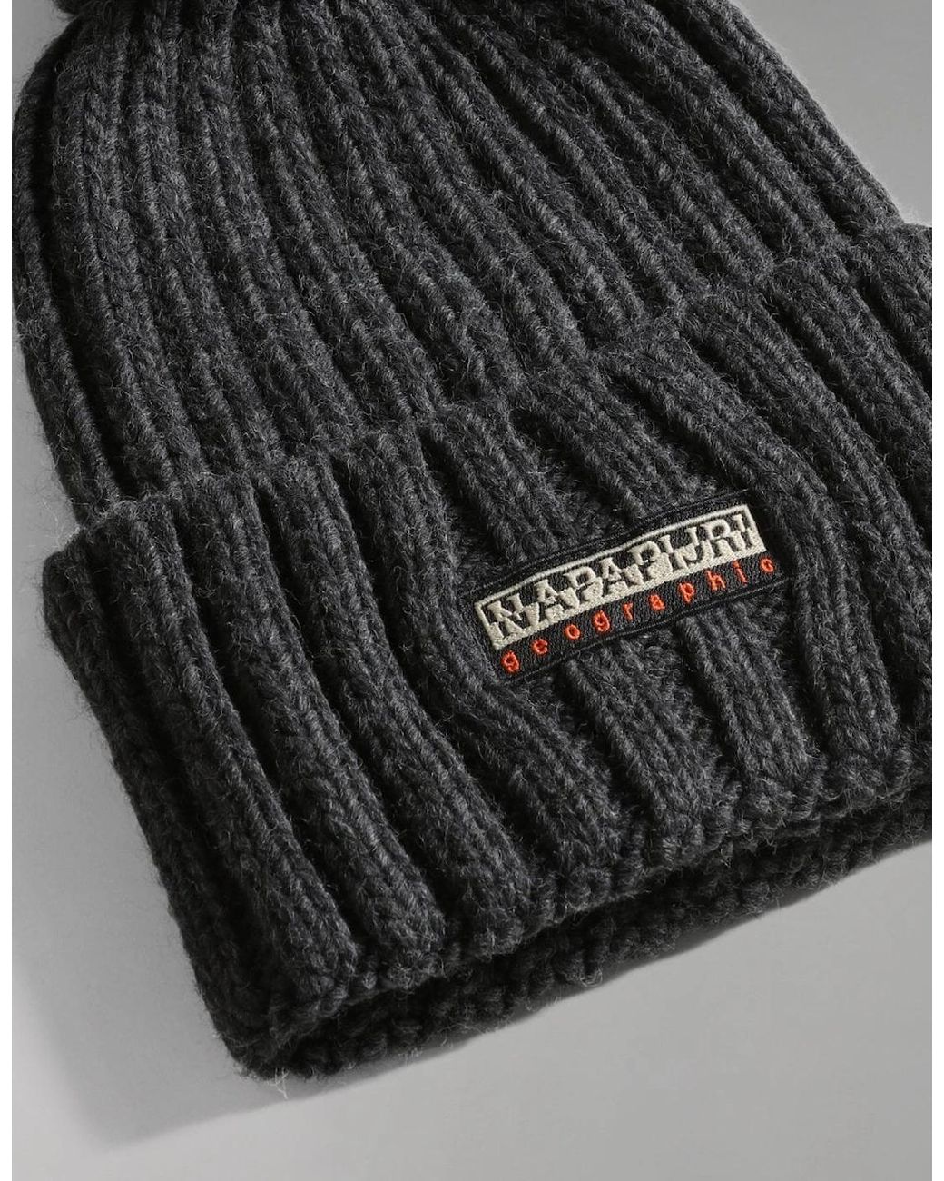 Napapijri Black Fea 2 Bobble Hat