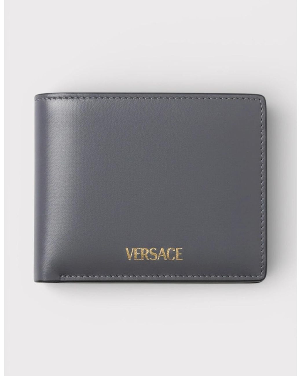 Versace Gray Medusa Bifold Wallet for men
