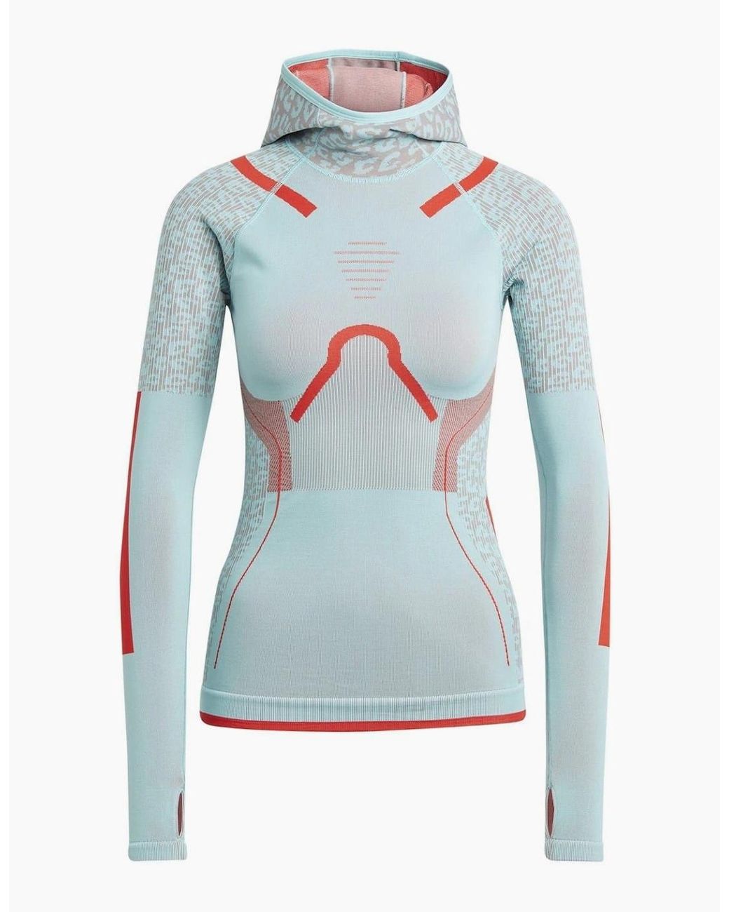 Adidas Blue Funnel Neck Raglan Sleeve Tech Sweatshirt