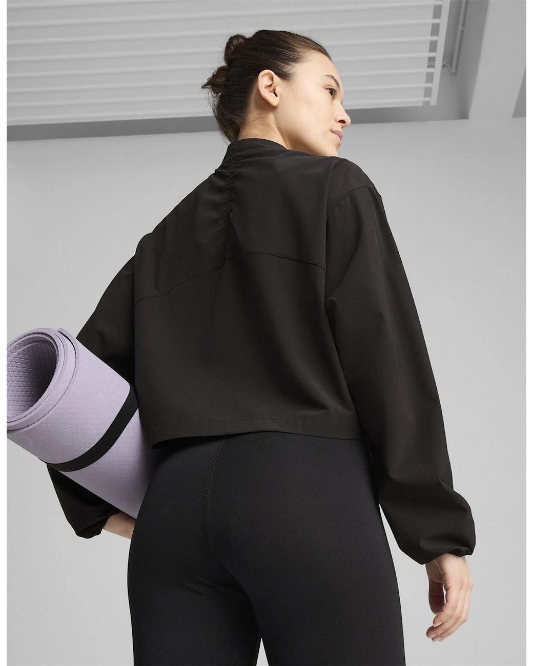 PUMA Black Fashion Jacket Sweatshirt