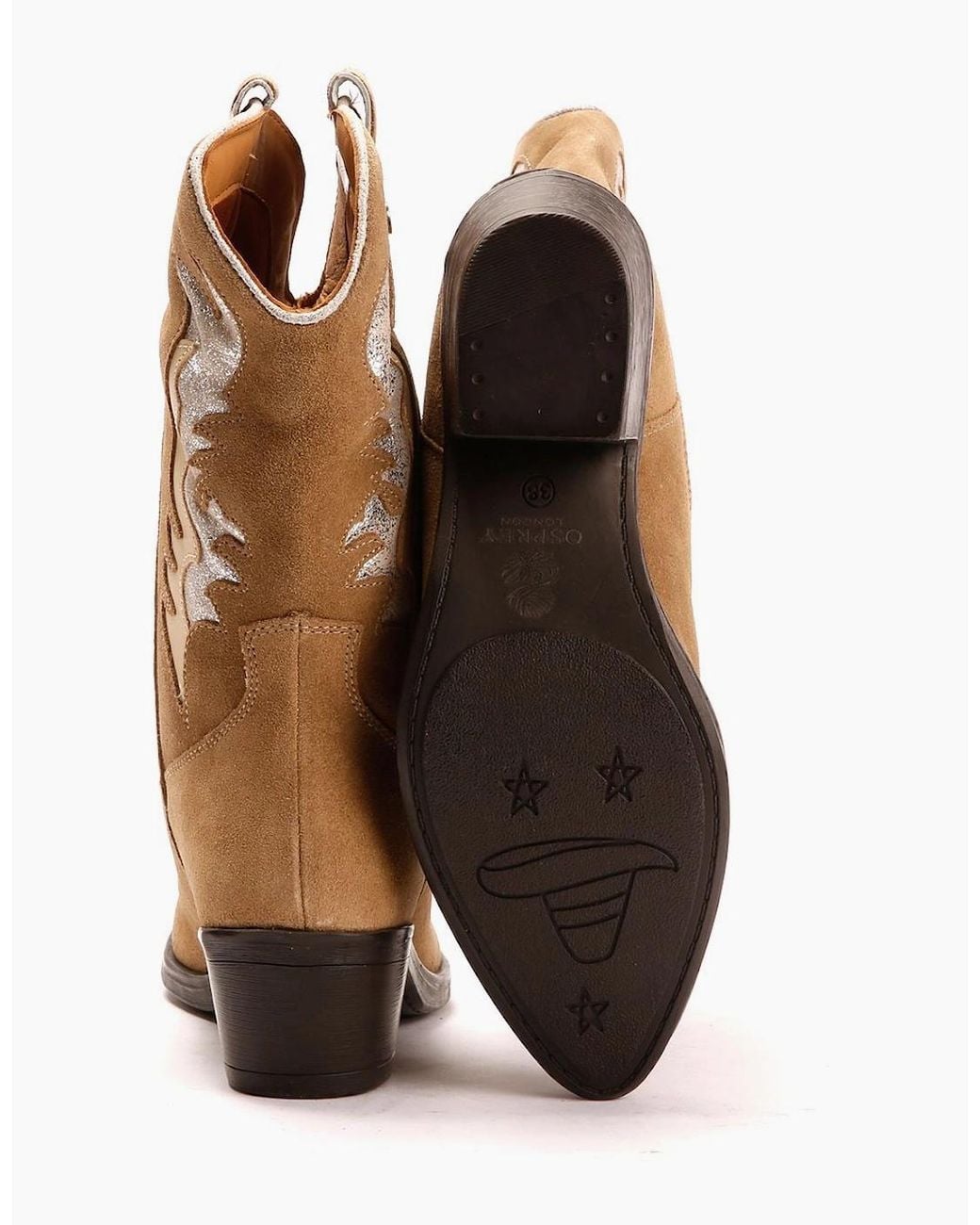Osprey Brown London The Louisville Leather/Suede Mushroom Boots