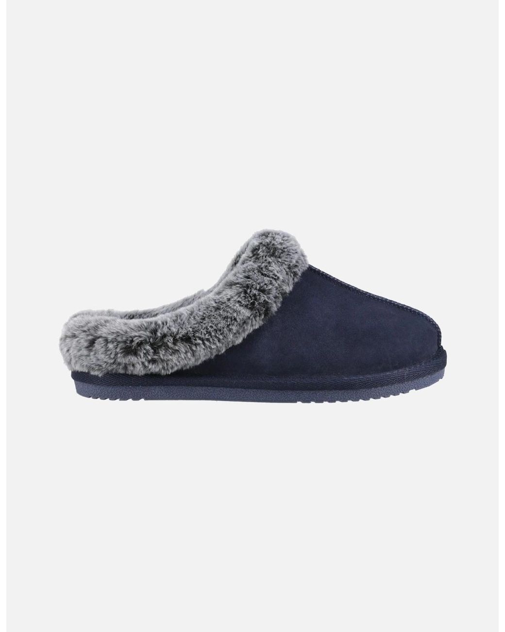 Hush Puppies Blue Amara Suede Slippers