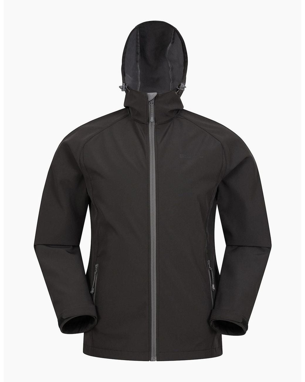 Mountain Warehouse Black Exodus Waterproof Soft Shell Jacket for men