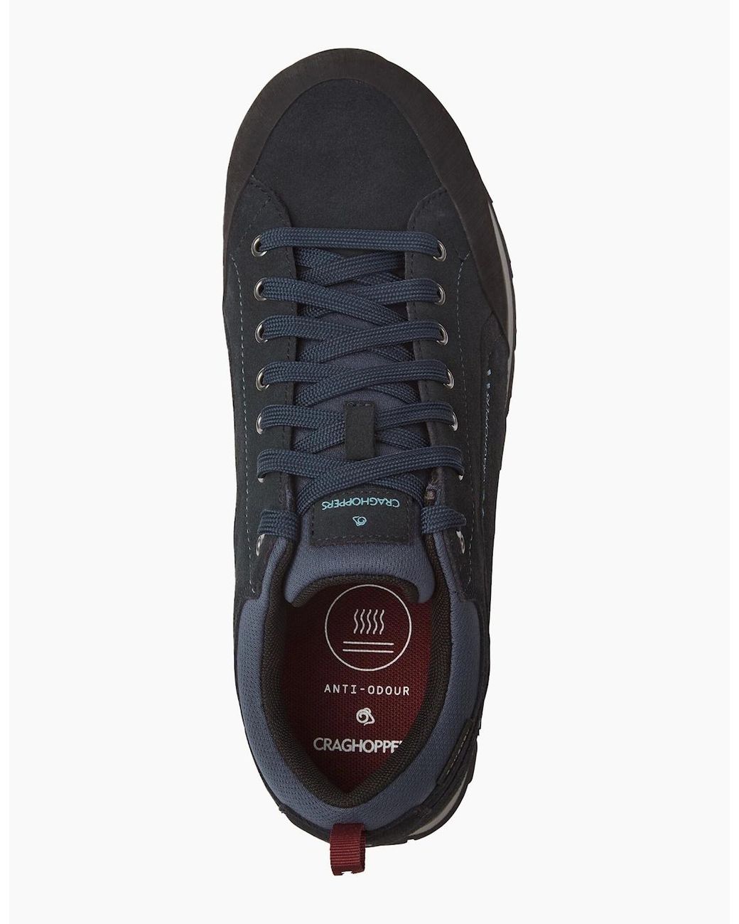 Craghoppers Black Onega 2 Leather Trainers for men
