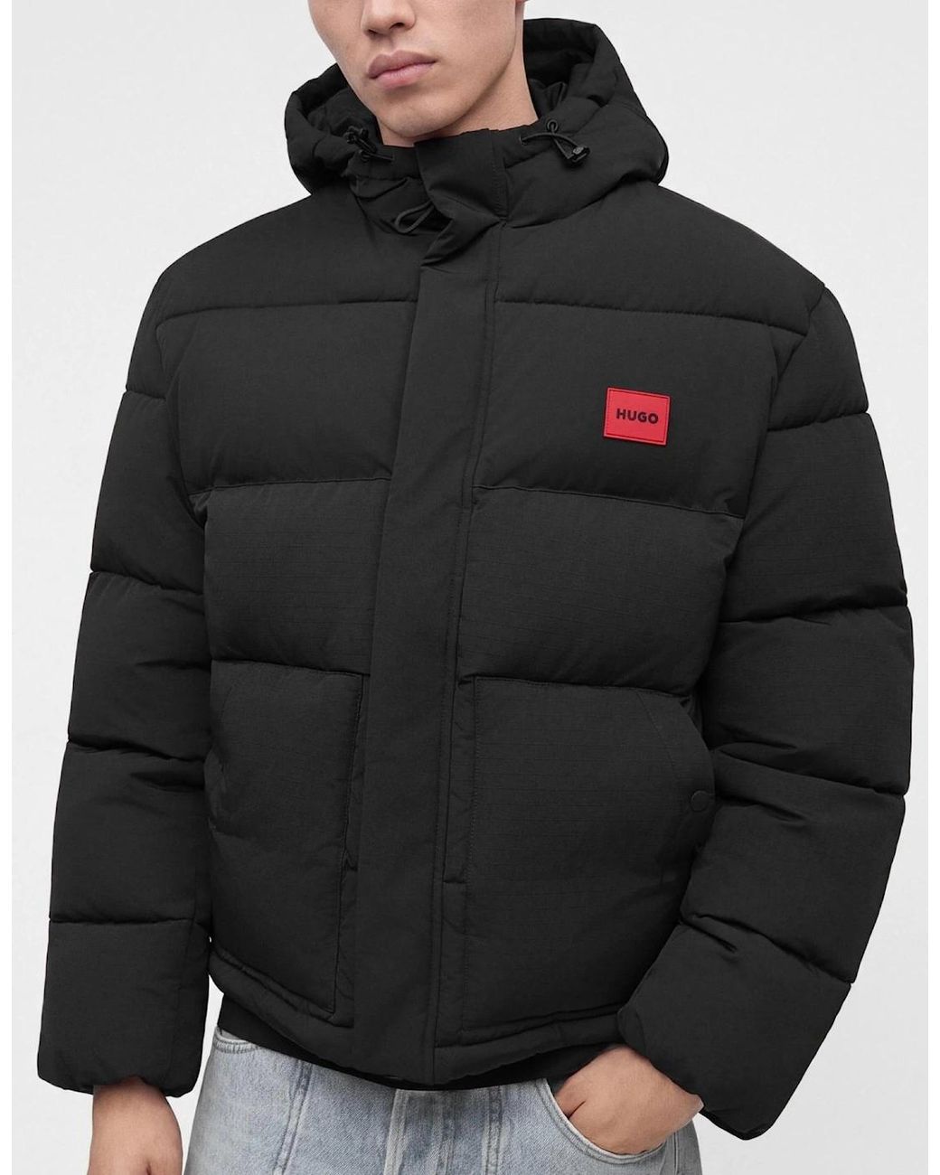Boss Black Baro Matte Effect Puffer Jacket for men