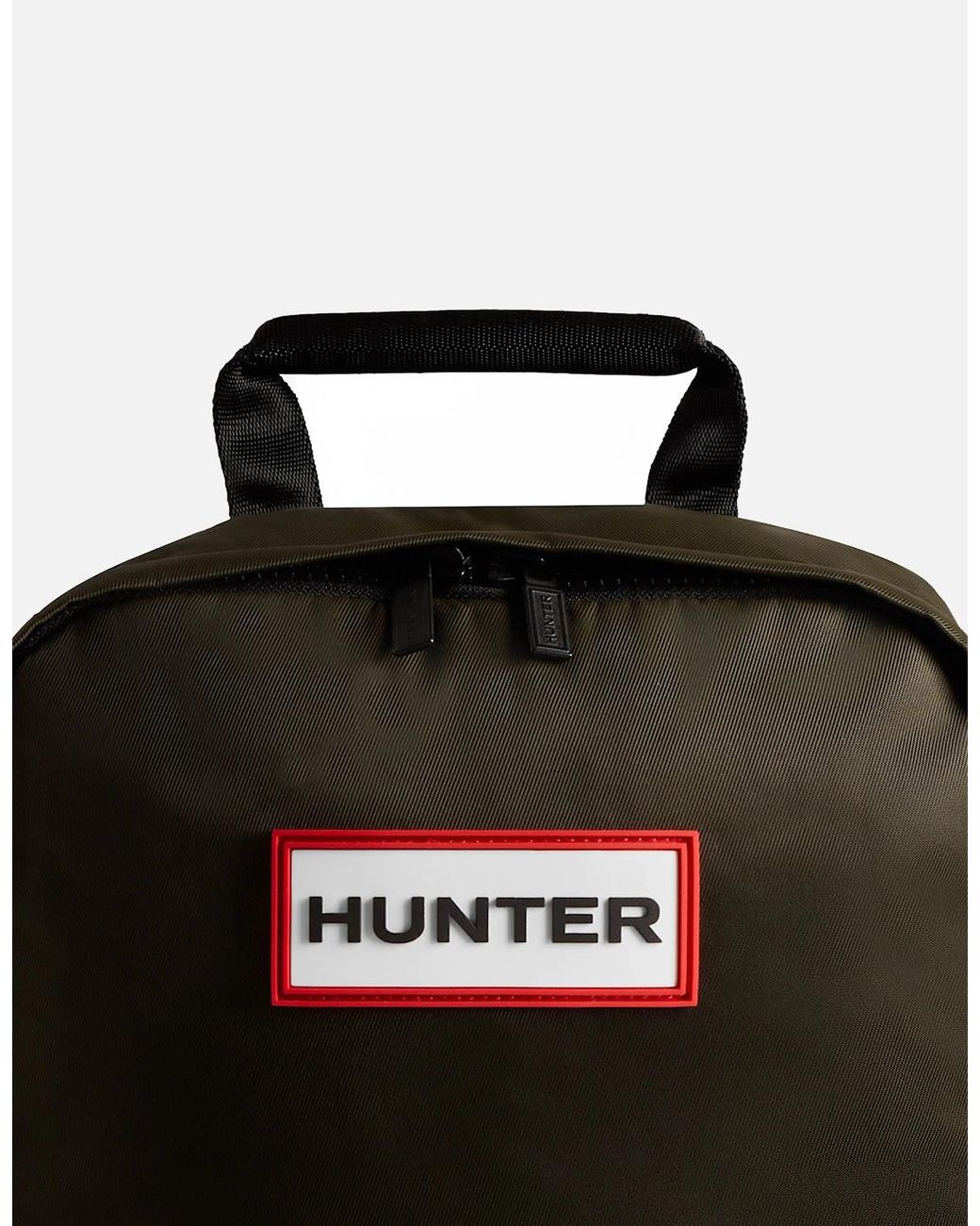 Hunter Black Nylon Backpack Small