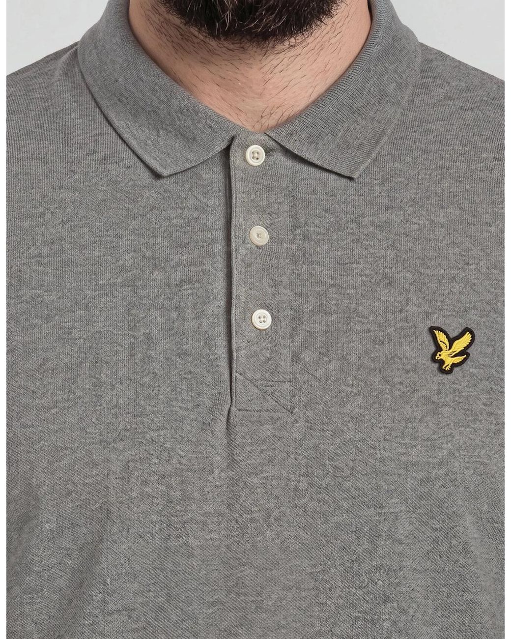 Lyle & Scott Gray Cotton Polo Shirt for men