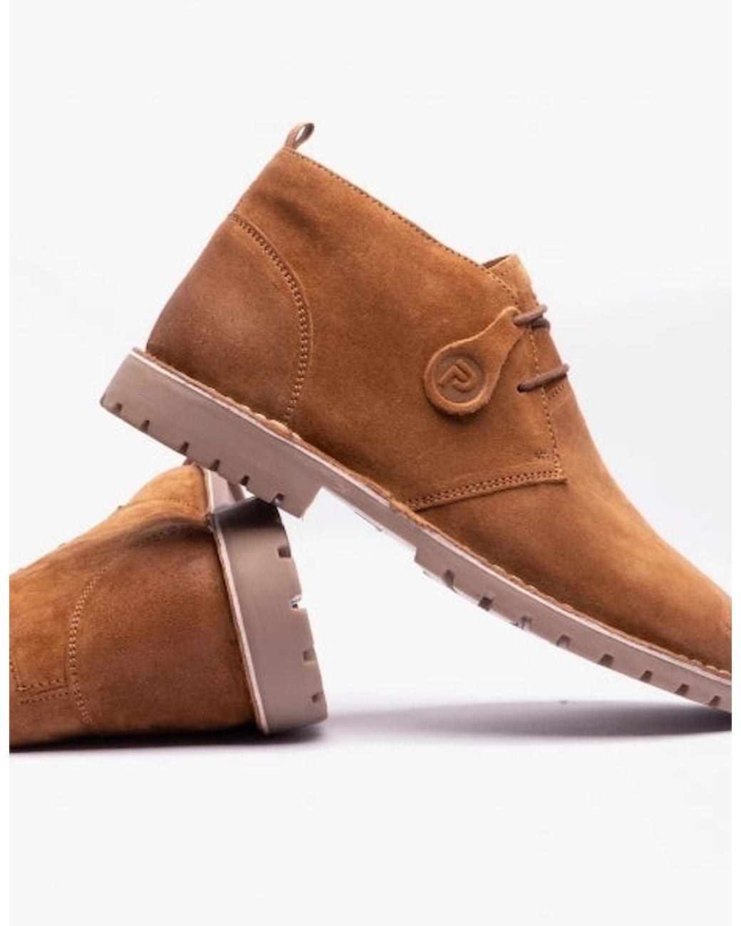 Popps Brown Cooper Desert Boots Cognac for men