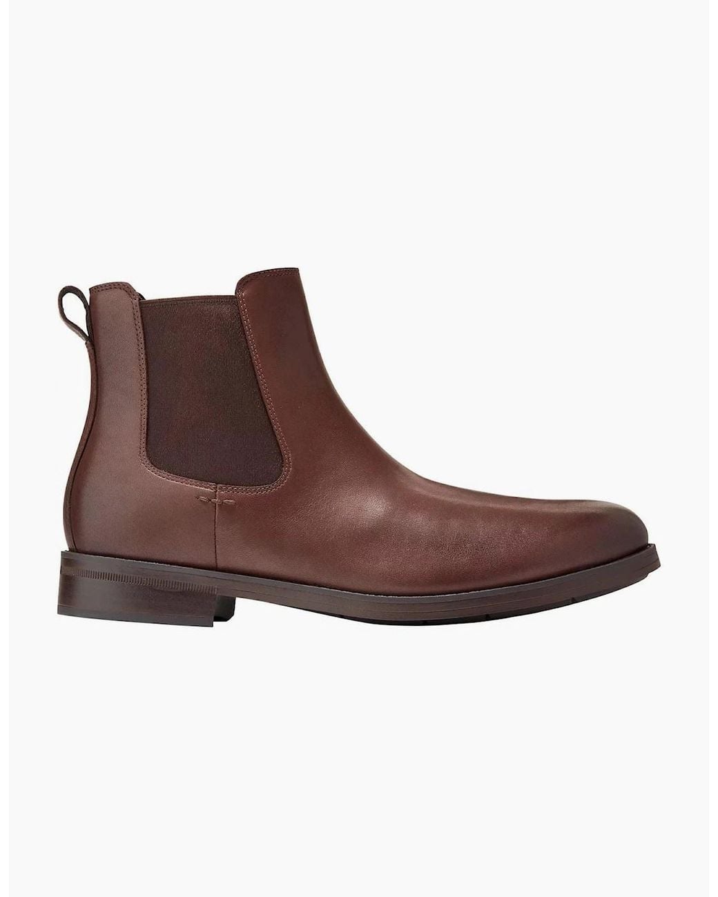 Cole Haan Brown Newmark Grand Leather Chestnut Chelsea Boots for men