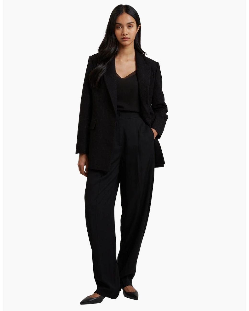 Ted Baker Black Kiolli Barrel Leg Trousers