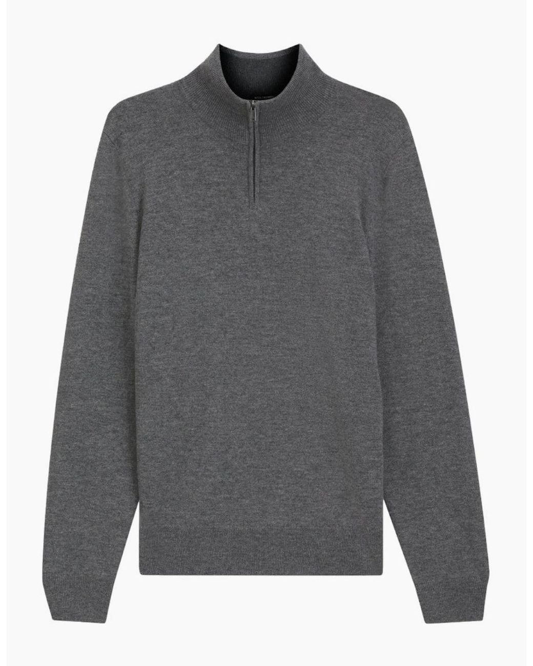 Boss Gray Boss H Hemarlo Sweater 030 Med for men