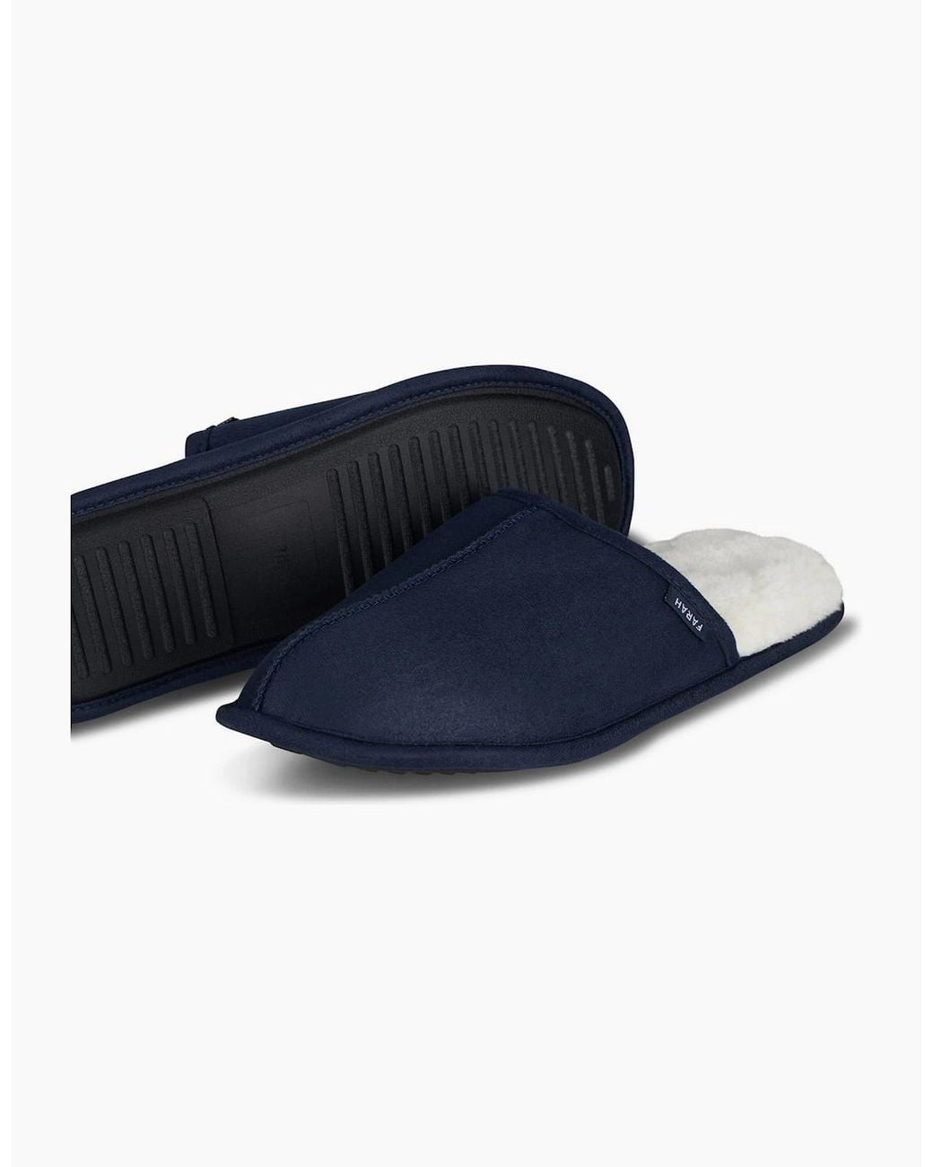 Farah Blue Ahlers Tan Slipper for men