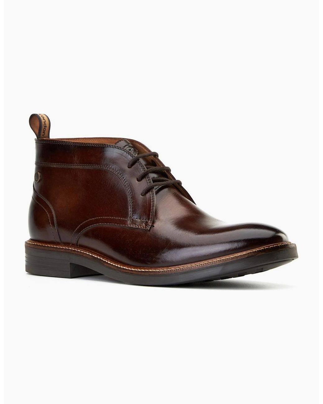 Base London Brown Lincoln Chukka Boots for men