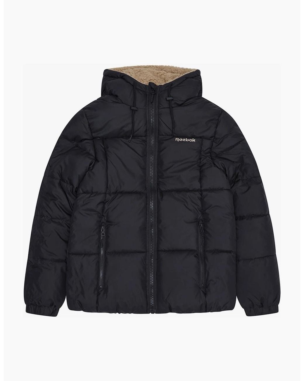Reebok Blue Rb2103 Reversible Puffer Sherpa