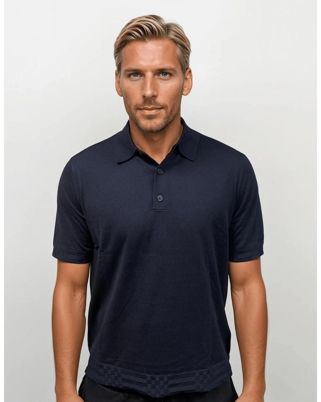 Burberry Blue Kieran Polo Shirt for men