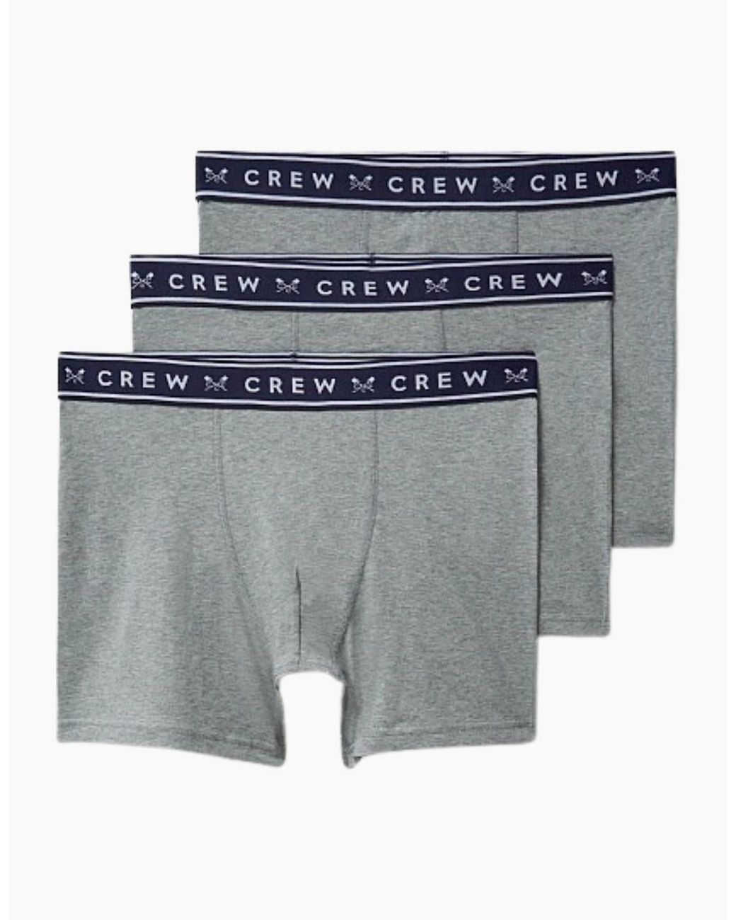 Crew Blue 3 Pack Jersey Boxer Shorts for men
