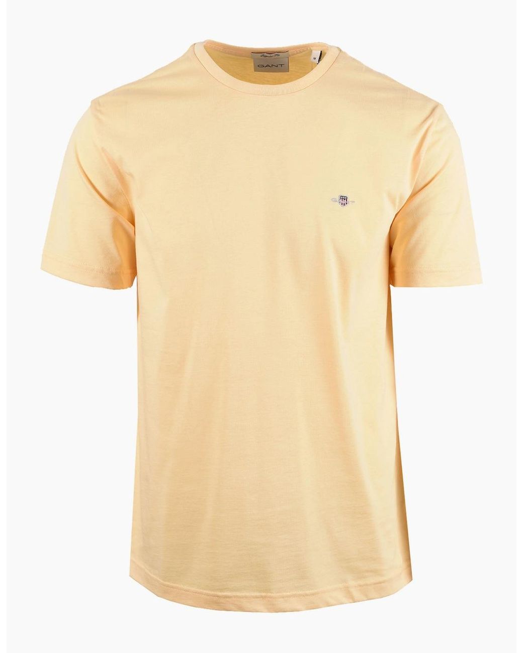 Gant Natural Reg Fit Shield T-Shirt Mid for men