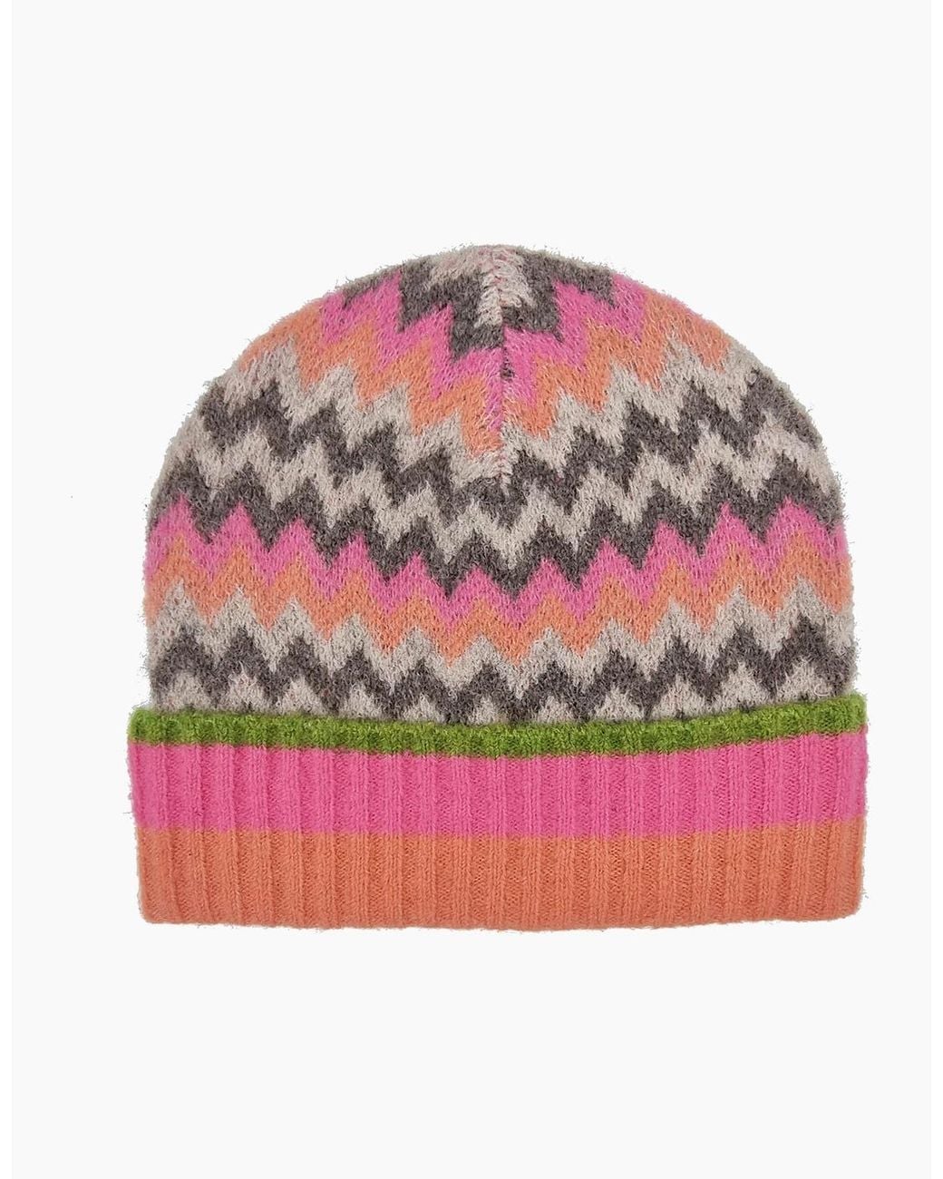 Nooki Design Pink Dora Chevron Beanie
