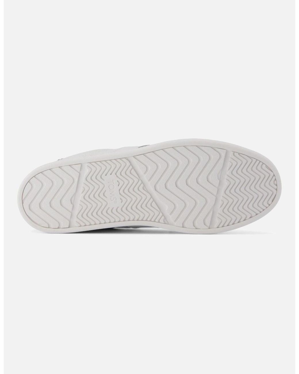 TOMS Gray Collins Leather Trainers
