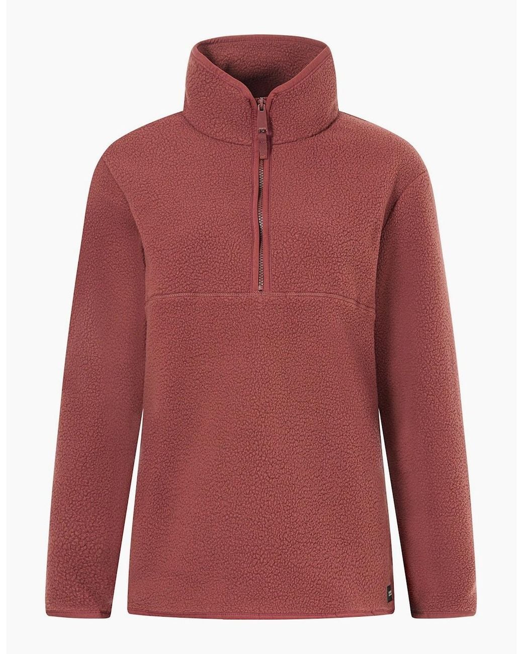 Regatta Red Ladies Frankie Borg Half Zip Fleece