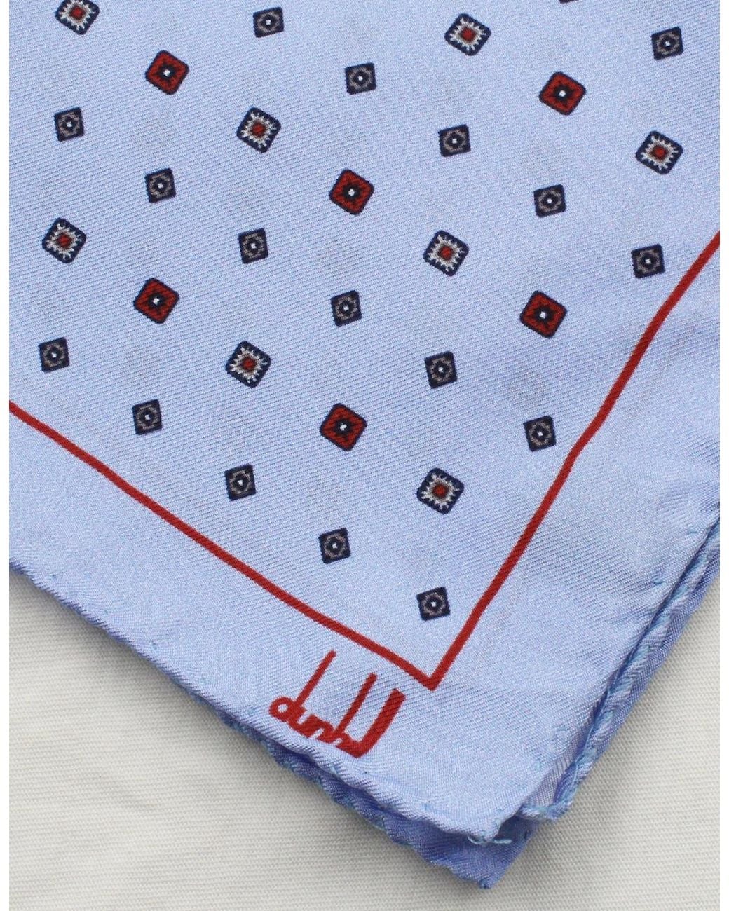 Dunhill Blue Pocket Square for men