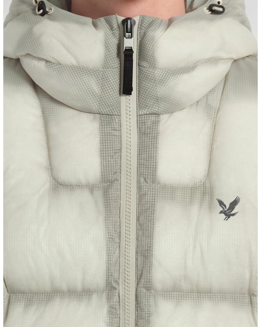 Lyle & Scott Natural Translucent Puffer Jacket for men