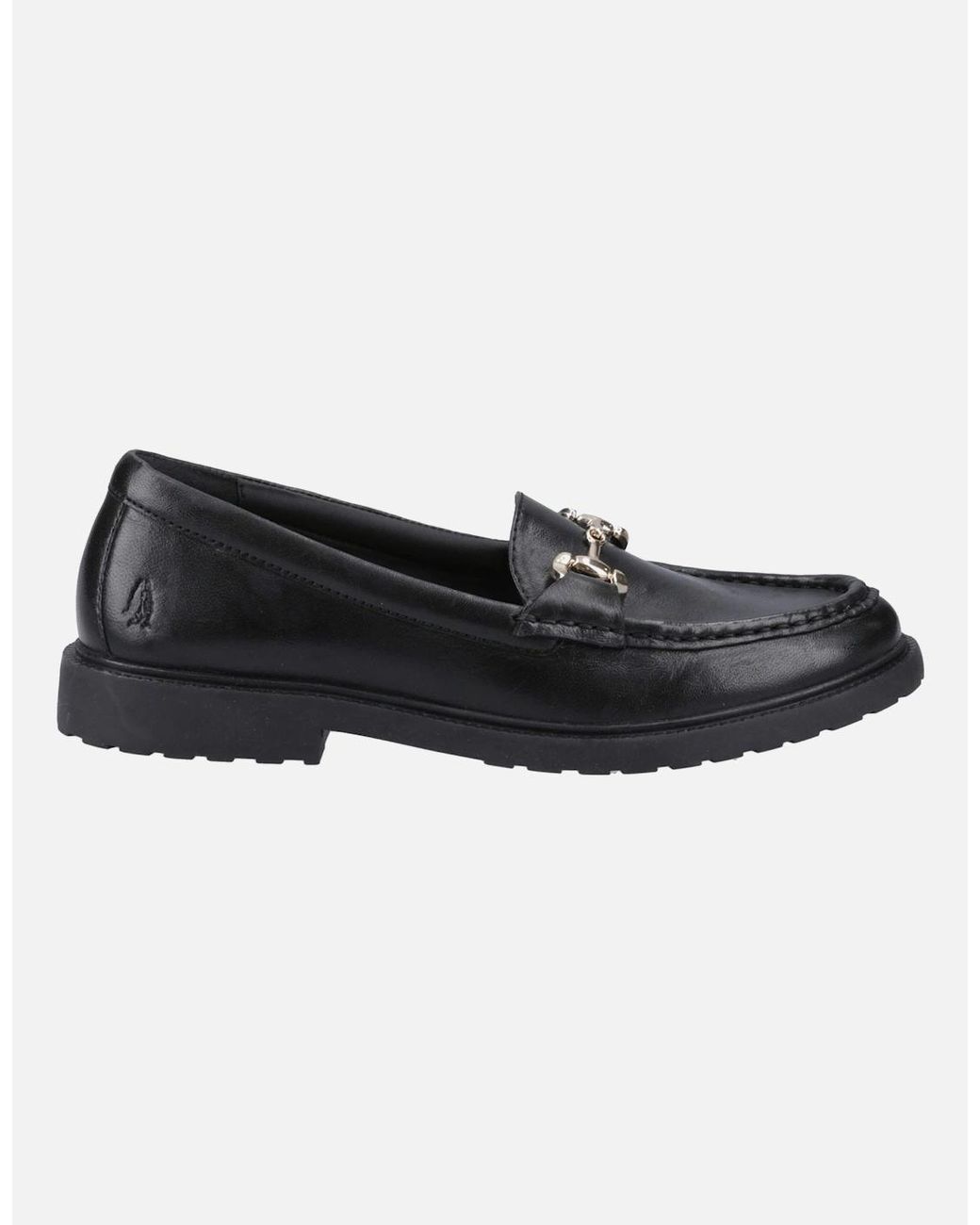 Hush Puppies Black Verity Snaffle Leather Loafers