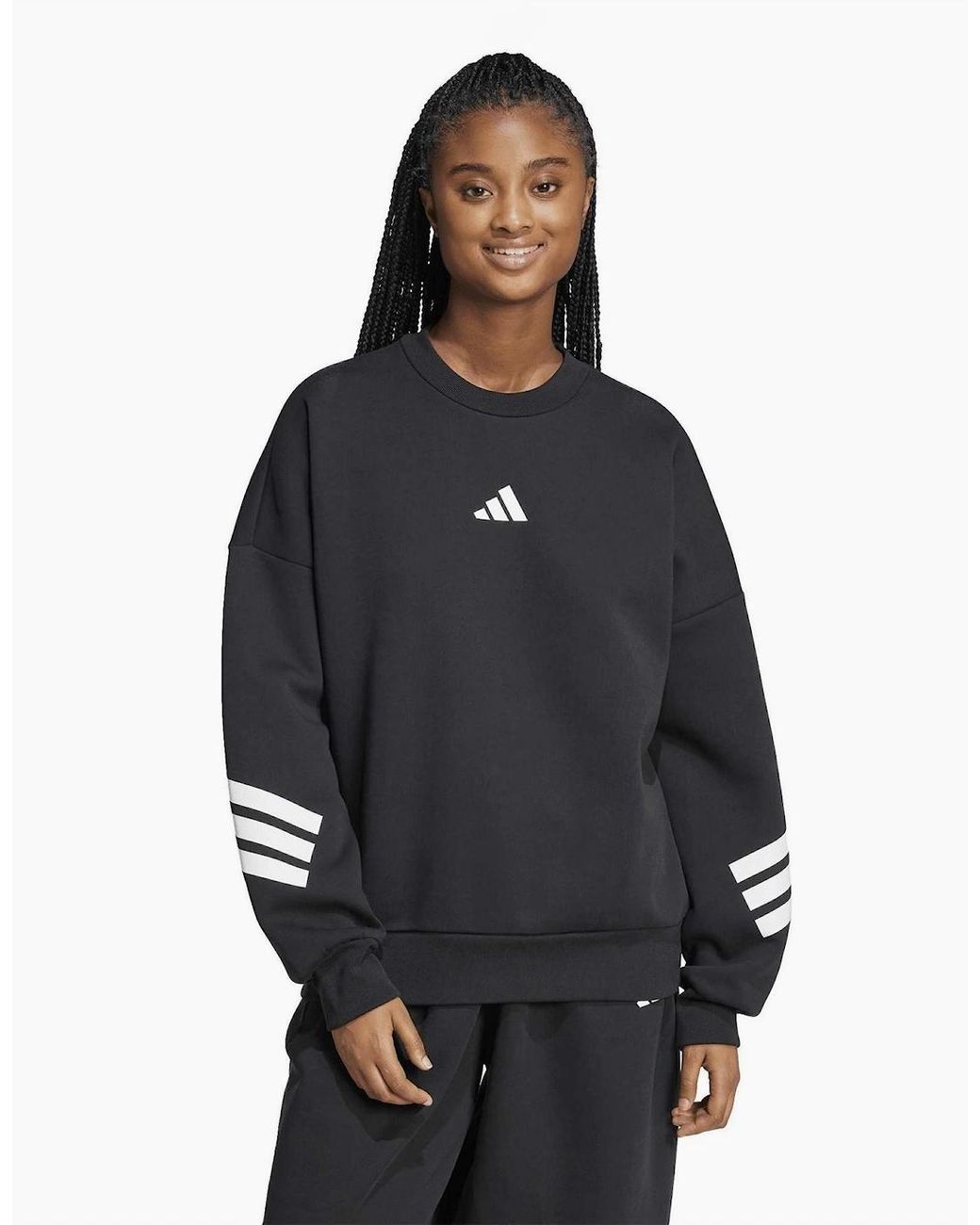 Adidas Black Crew Neck Sweatshirt