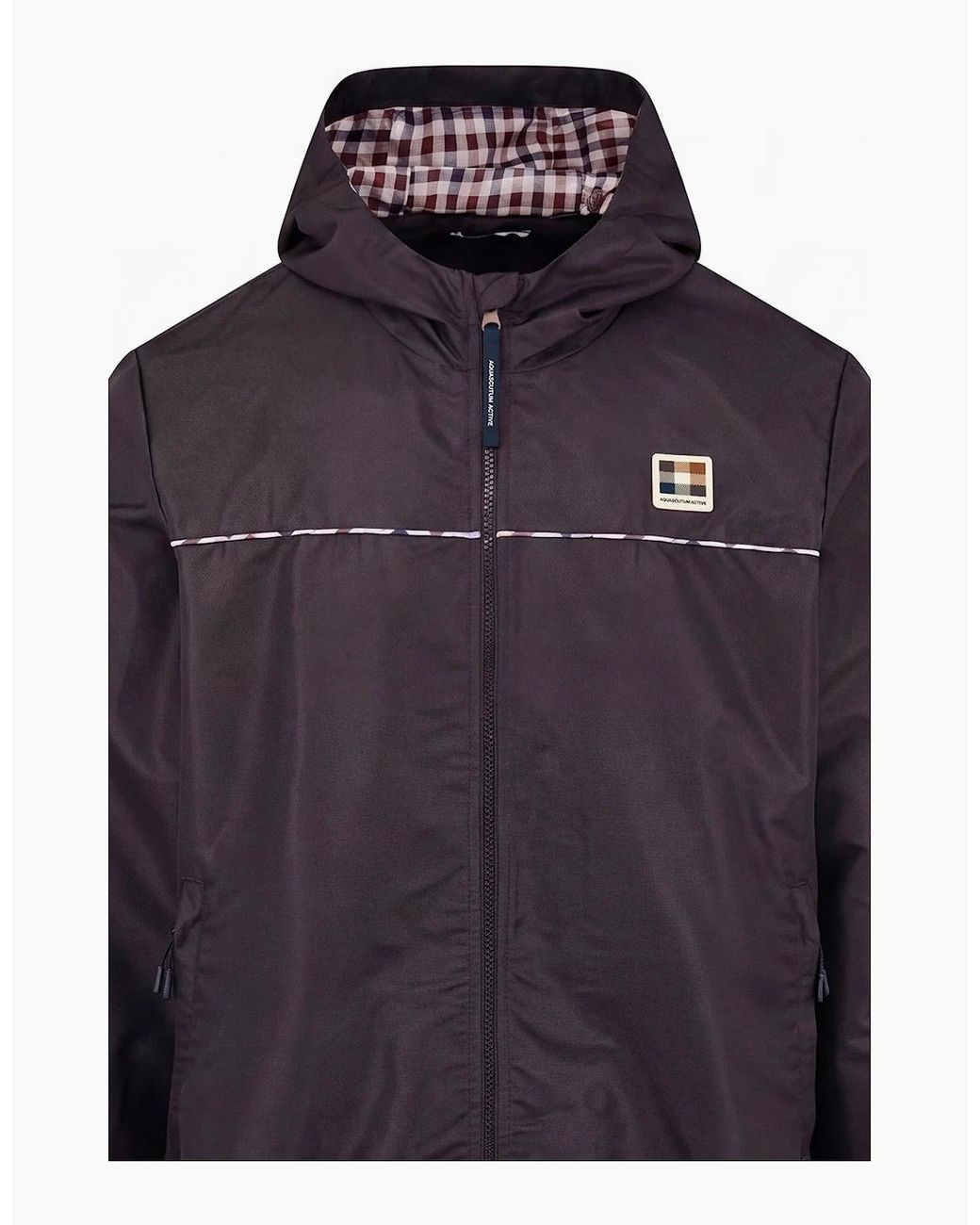 Aquascutum Blue Diamond Wave Badge Tracktop for men