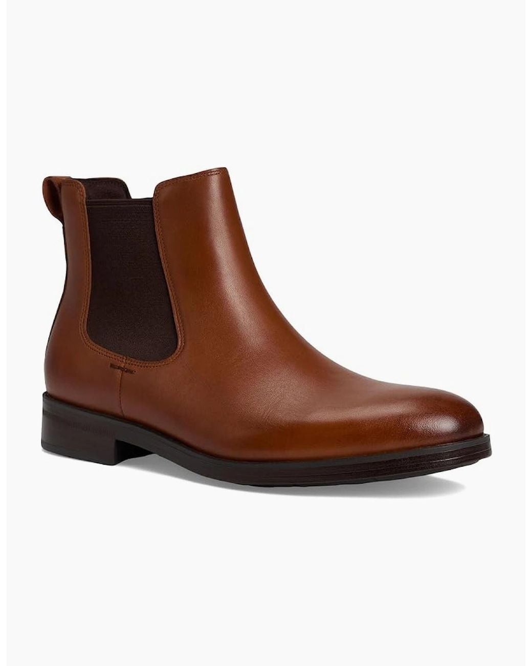Cole Haan Brown Newmark Grand British Tan Leather Chelsea Boots for men
