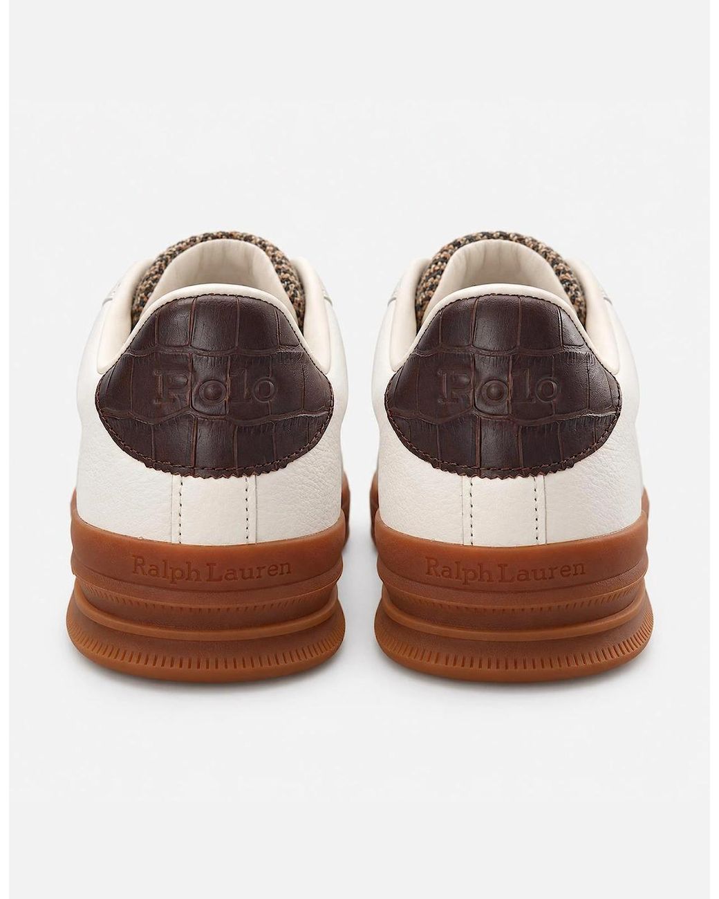 Polo Ralph Lauren White Hrt Crt Iii Smart Trainers Deckwash/ Multi for men