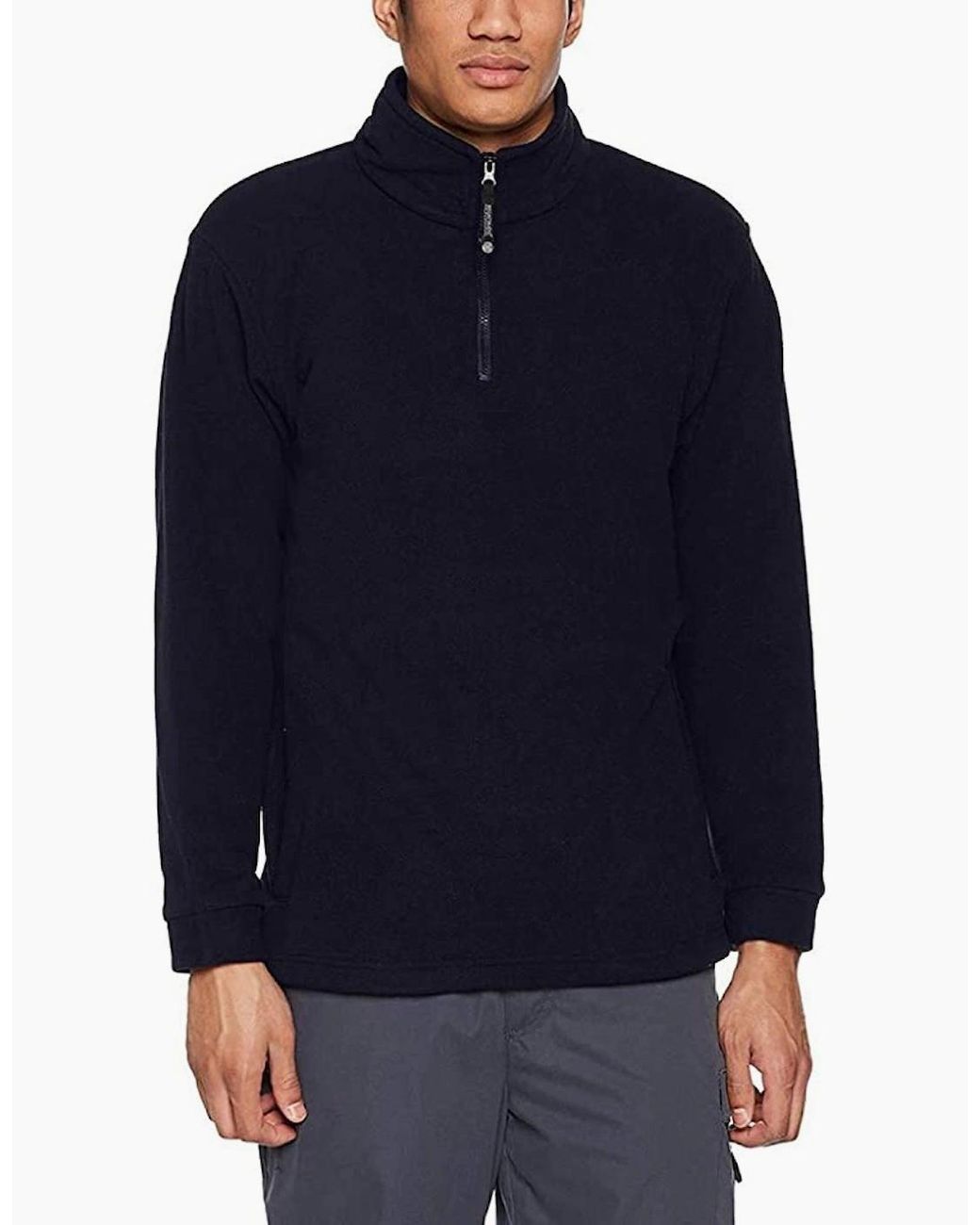 Regatta Blue Thor Overhead Half Zip Anti-Pill Fleece Top (170 Gsm) for men