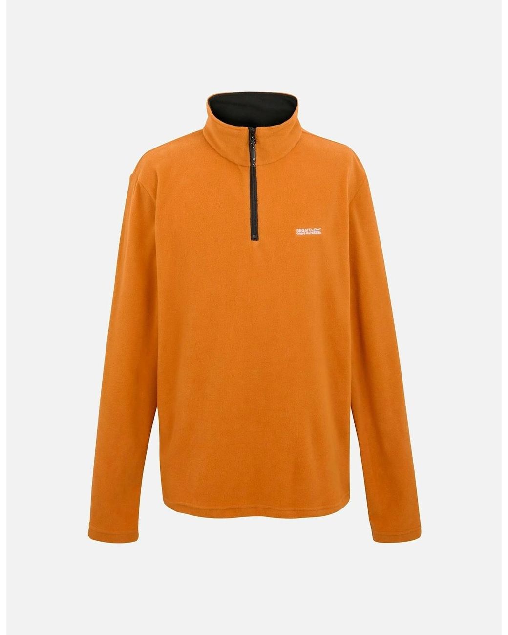 Regatta Orange Great Outdoors Thompson Half Zip Fleece Top for men