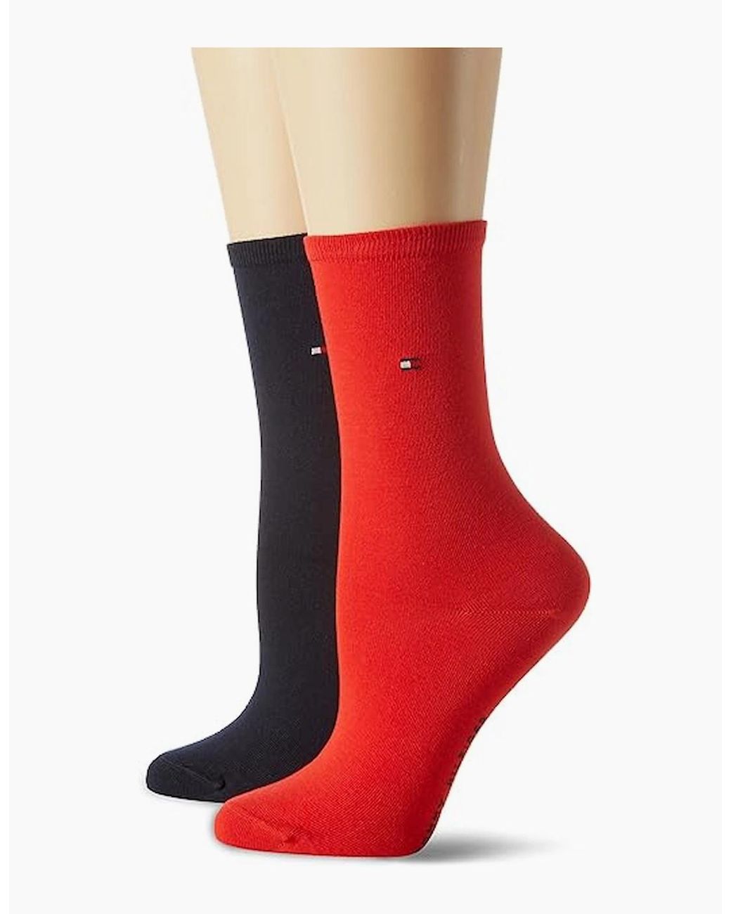 Tommy Hilfiger Red 2 Pack Crew Socks