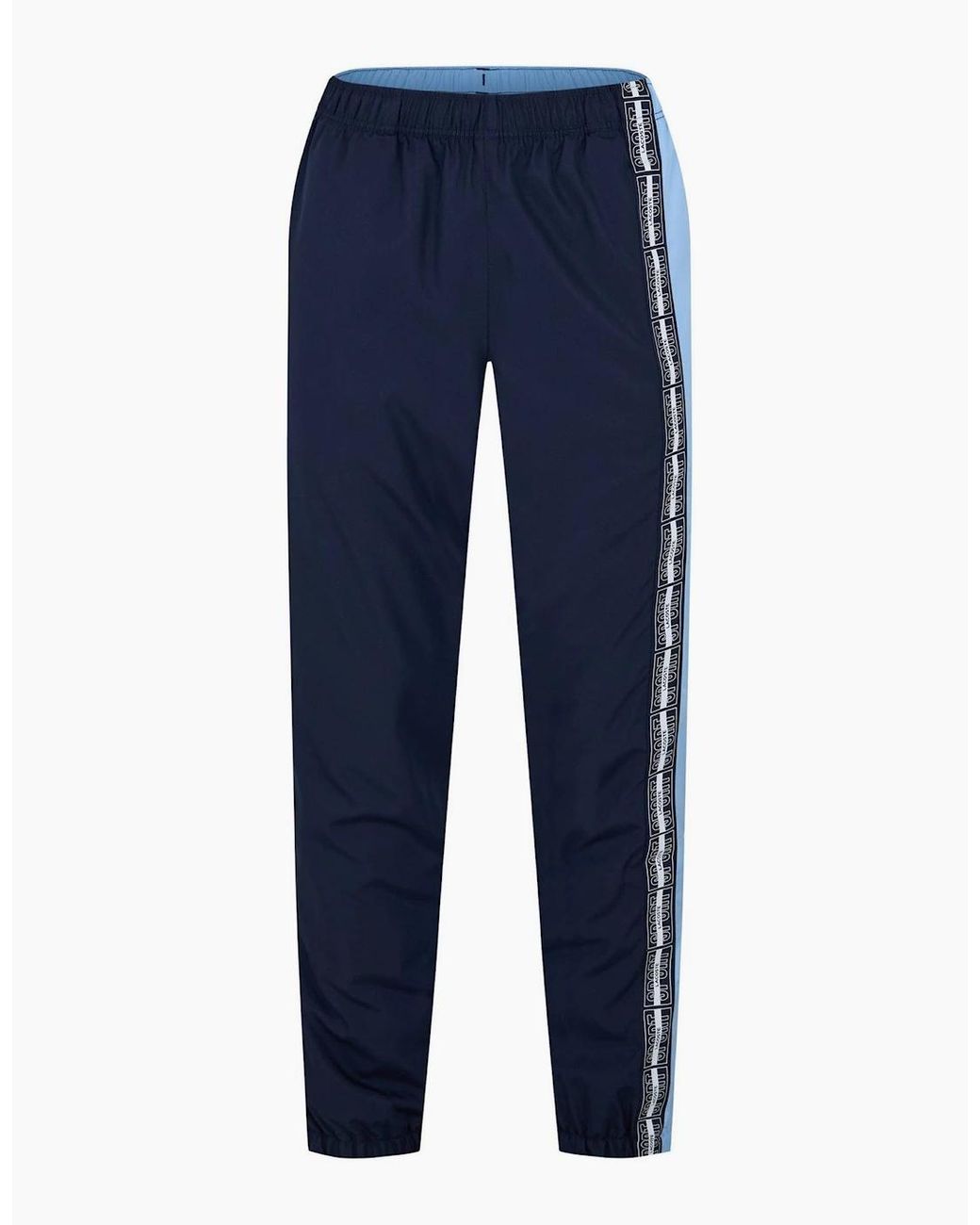 Lacoste Blue Color Block Slim Cut Track Pants for men