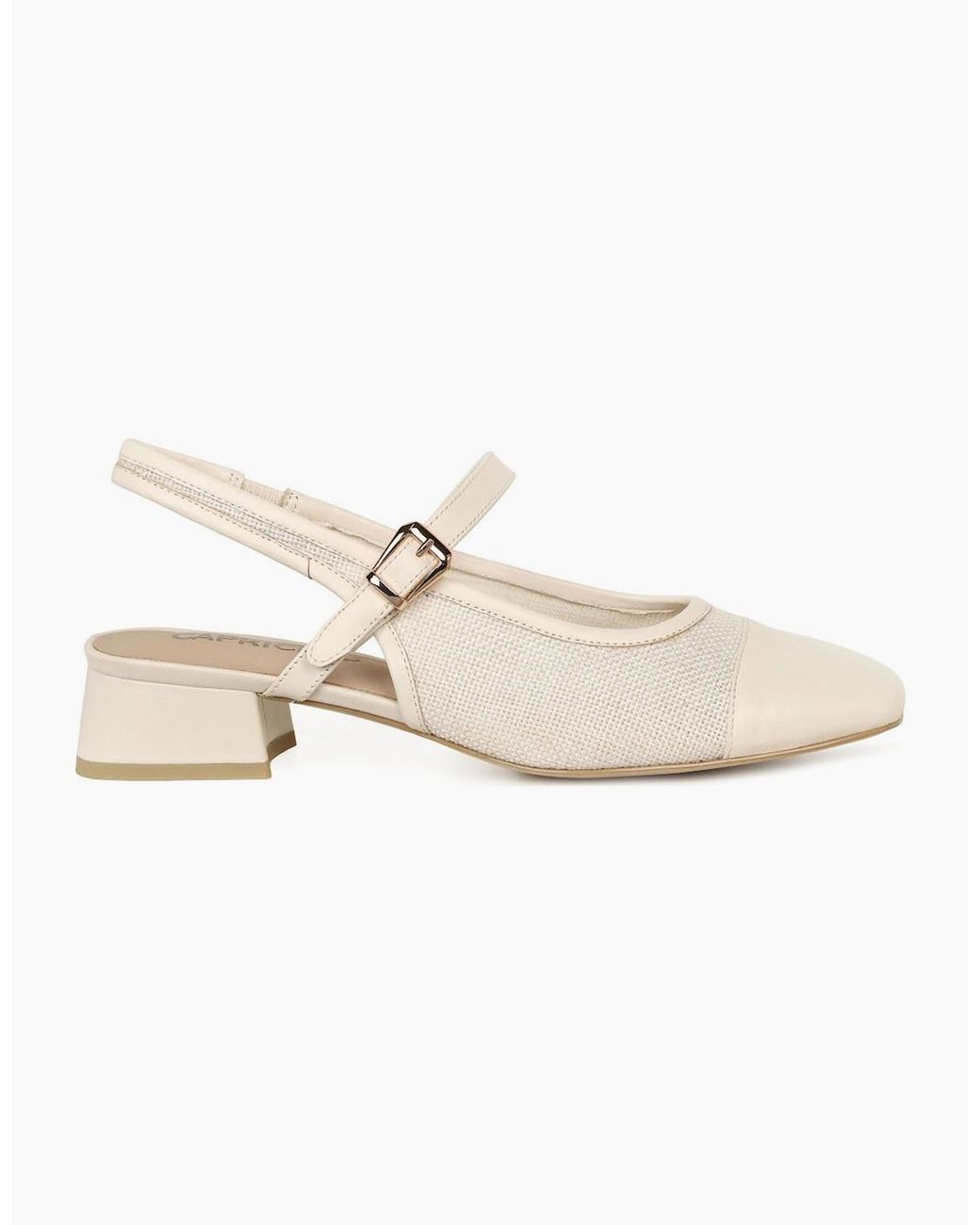 Caprice White Voyage Open Court Shoes