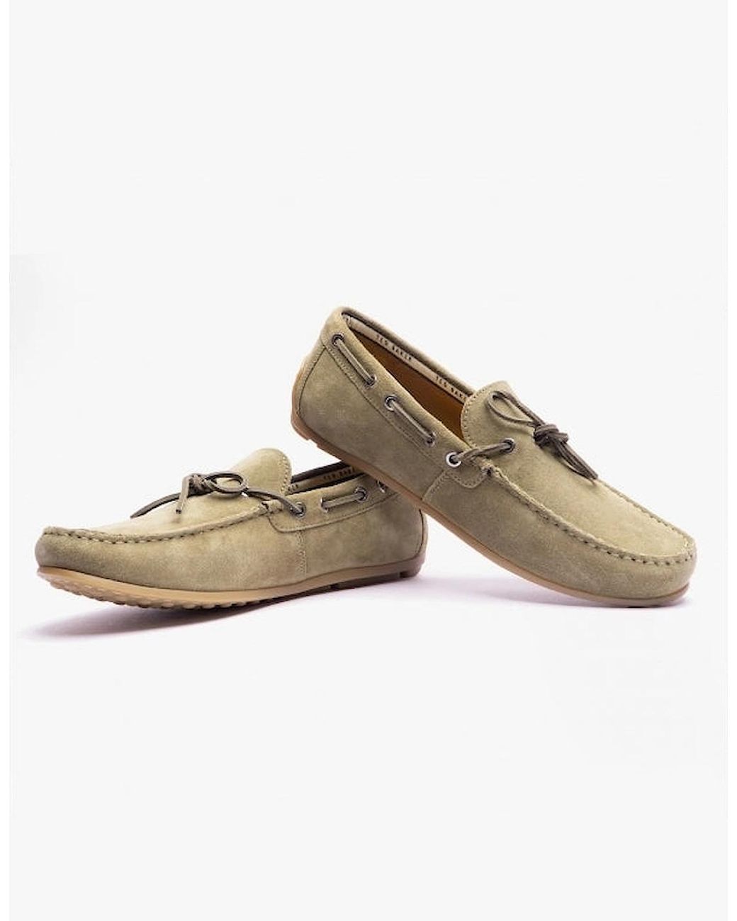 Ted Baker Natural Kenney Boat Shoes Dark for men
