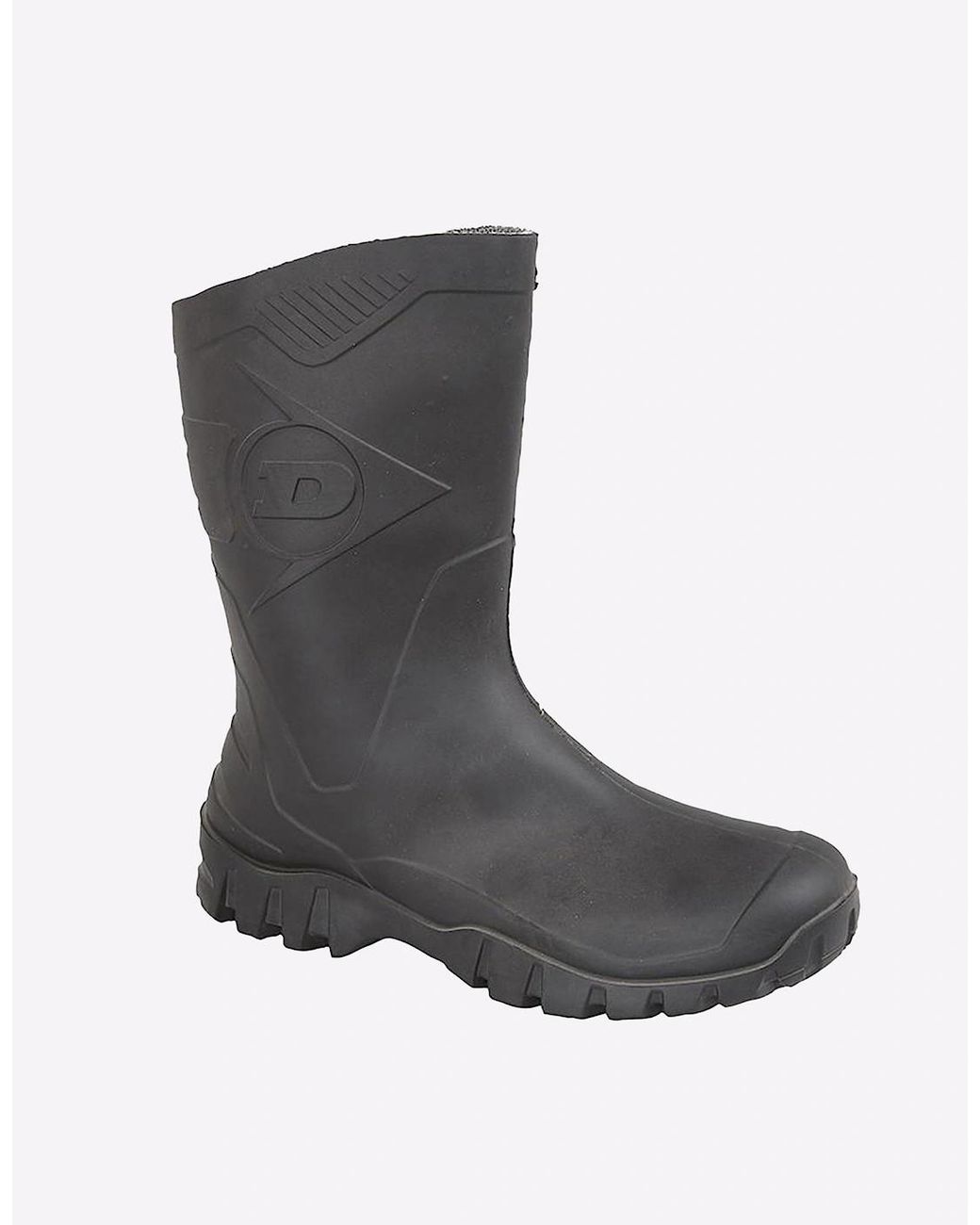 Dunlop Black Dee Wellingtons for men