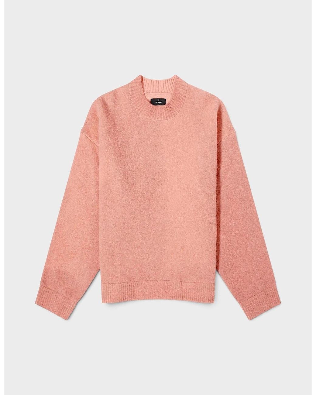Represent Pink Sprayed Horizons Wool Sweater Sunrise for men