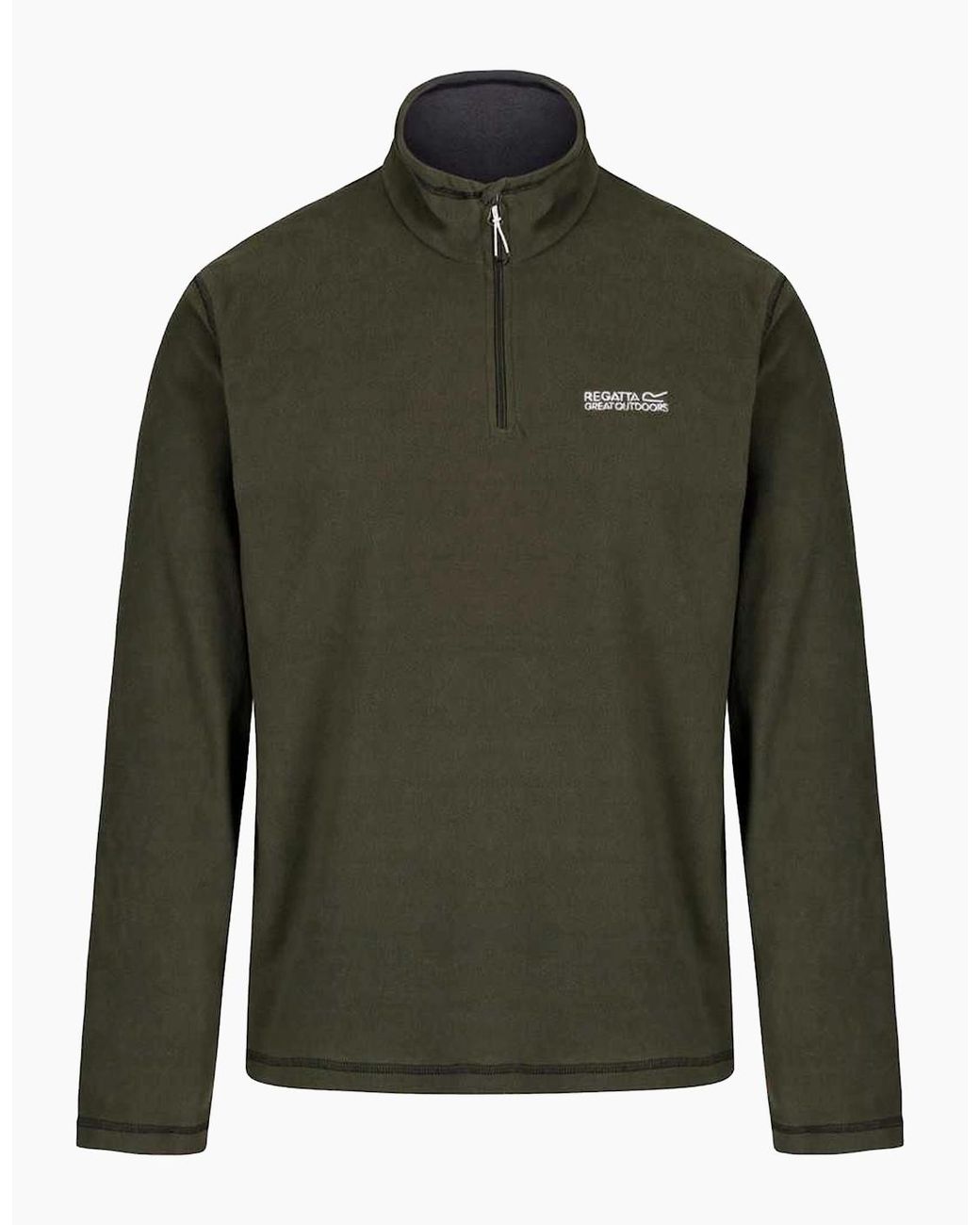Regatta Green Great Outdoors Thompson Half Zip Fleece Top for men