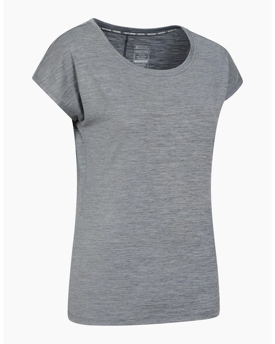 Mountain Warehouse Gray Ladies Panna Ii Uv Protection Loose T-Shirt