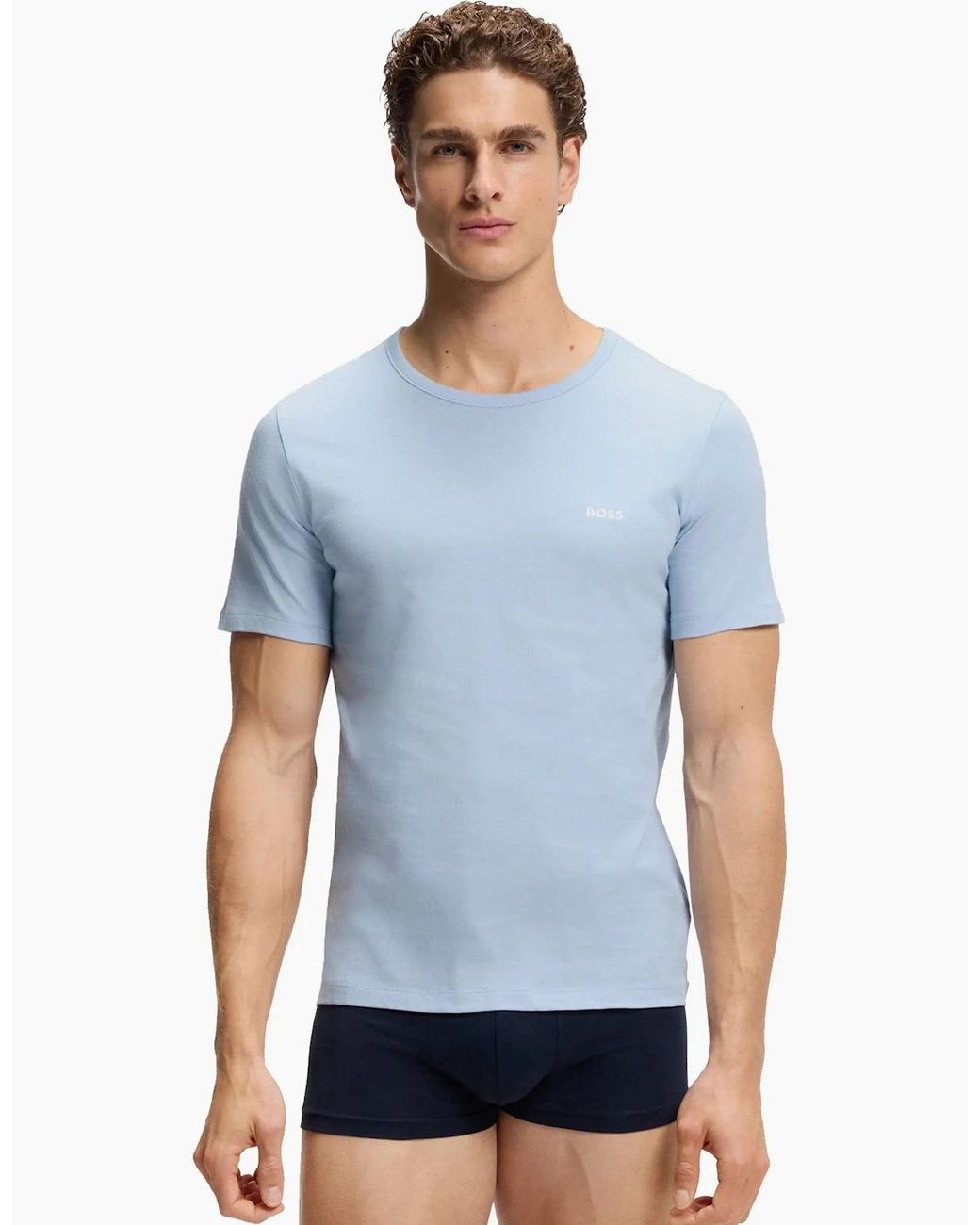 Boss Blue Boss Boss 3 Pack T-Shirt for men