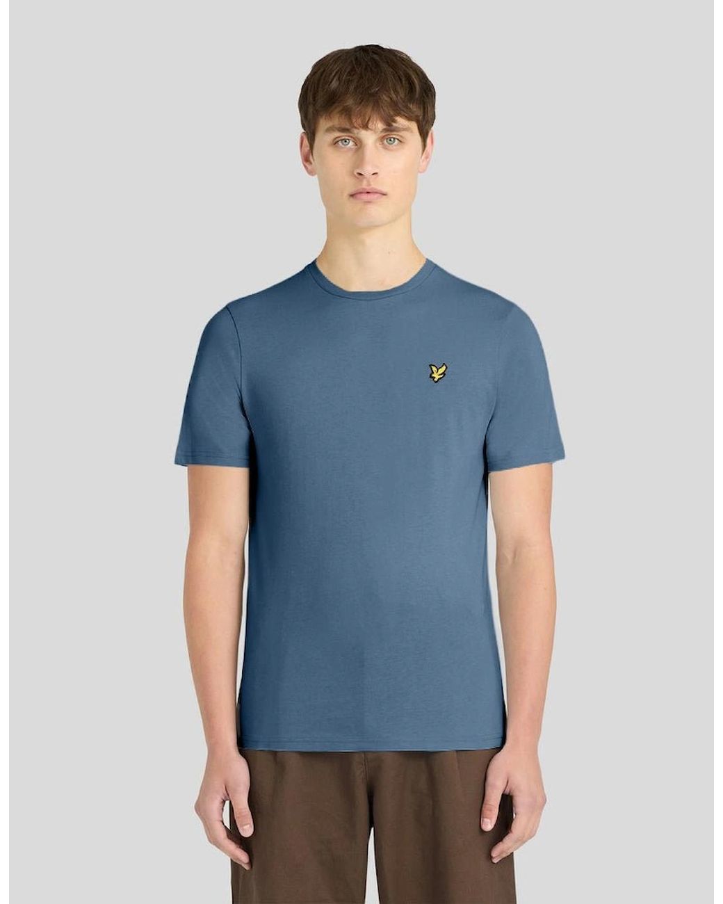 Lyle & Scott Blue Everyday Cotton Crew Neck T-Shirt for men